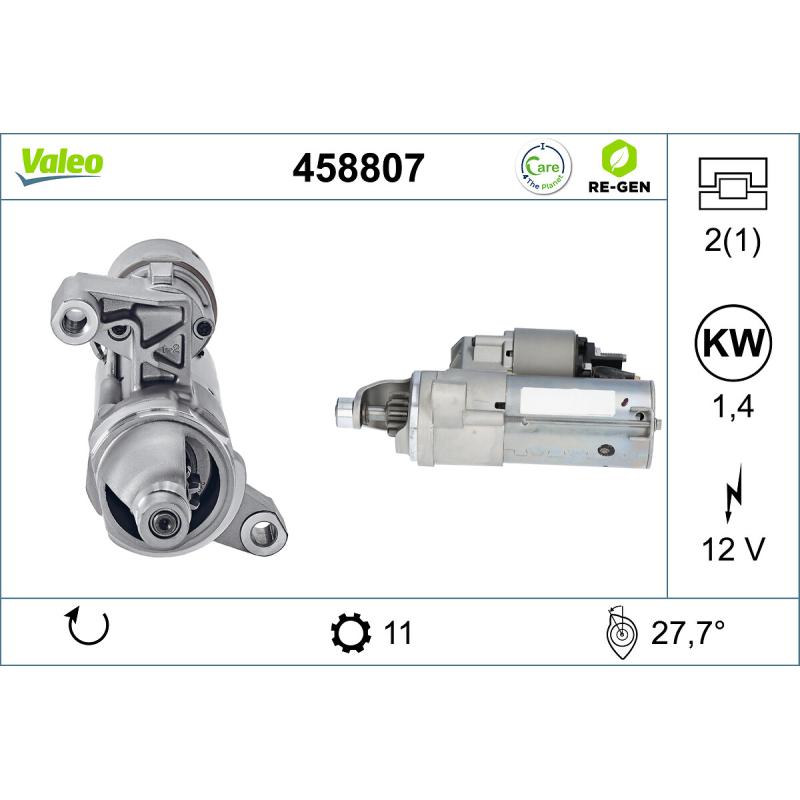 Démarreur VALEO 458807 - Visuel 1