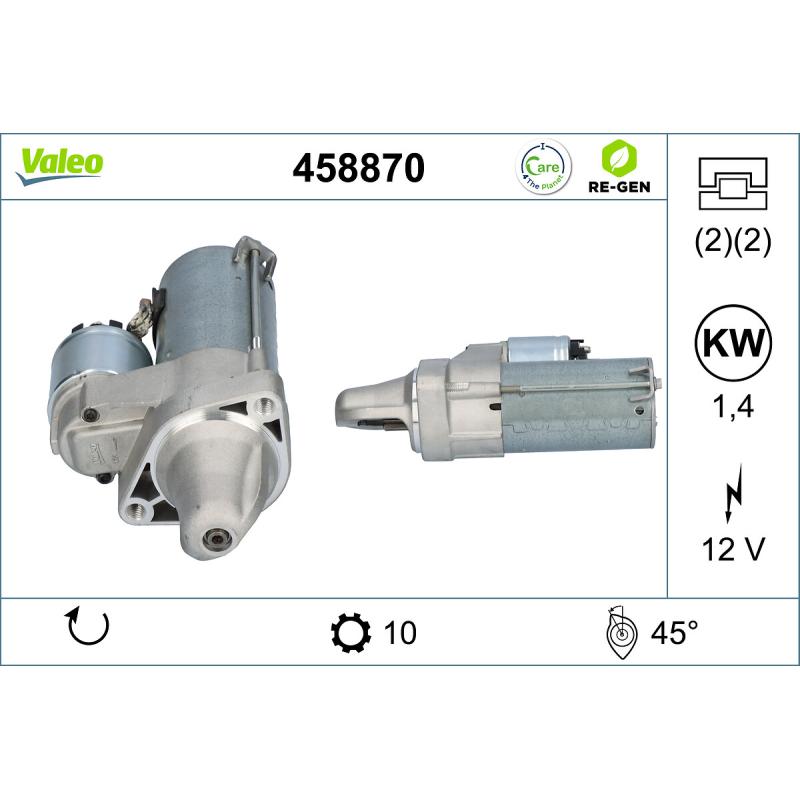 Démarreur VALEO 458870 - Visuel 1