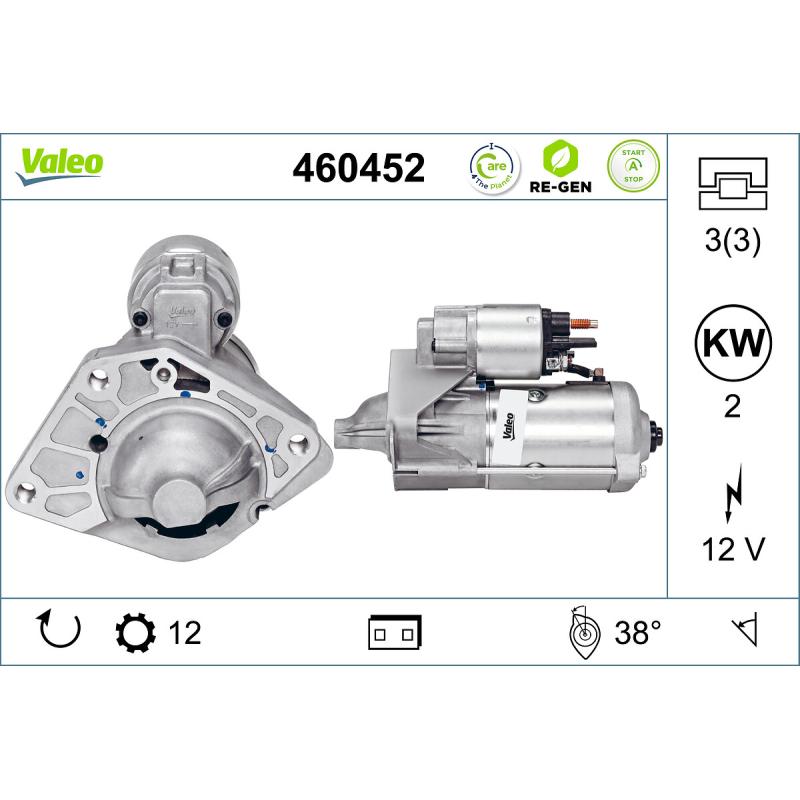 Démarreur VALEO 460452 - Visuel 1