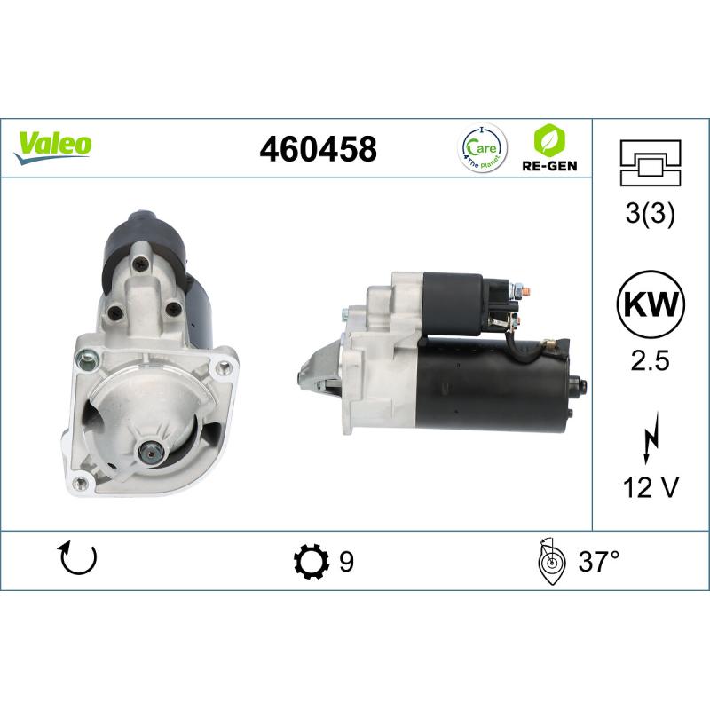 Démarreur VALEO 460458 - Visuel 1