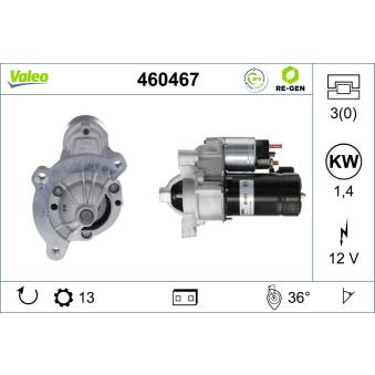 Démarreur VALEO OEM 5802FJ Démarreur VALEO OEM 5802FJ