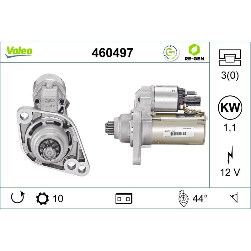 Démarreur VALEO 460497 - Visuel 1