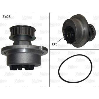 Pompe à eau VALEO 506006 pour OPEL KADETT 1.3 S - 75cv