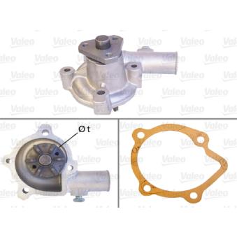 Pompe à eau VALEO 506032 pour PEUGEOT 206+ 1.4 i - 75cv