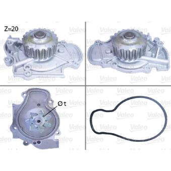 Pompe à eau VALEO OEM GWP342 Pompe à eau VALEO OEM GWP342