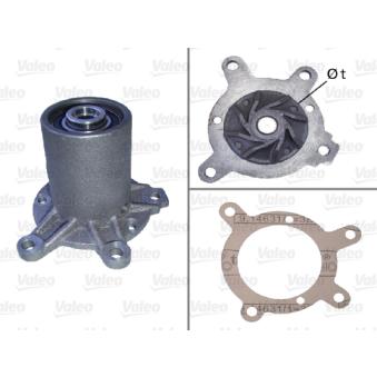 Pompe à eau VALEO 506343 pour MERCEDES-BENZ T1 307 D 2.4 - 72cv
