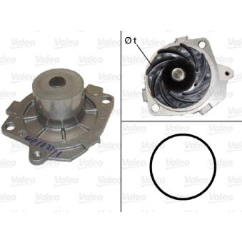 Pompe à eau VALEO 506590 pour SSANGYONG MUSSO 1.9 JTD - 110cv