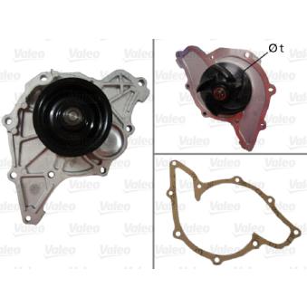 Pompe à eau VALEO 506591 pour HONDA CIVIC 2.5 TDI - 150cv