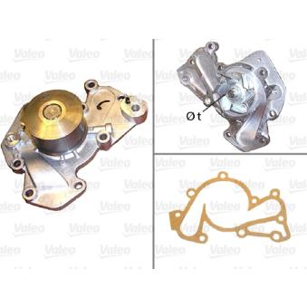 Pompe à eau VALEO 506819 pour HYUNDAI TRAJET 2.7 V6 - 173cv