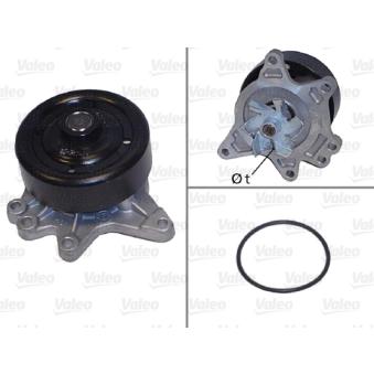 Pompe à eau VALEO 506844 pour TOYOTA COROLLA 1.6 - 110cv
