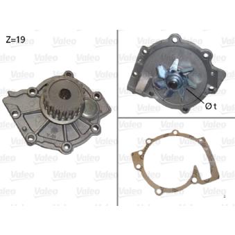 Pompe à eau VALEO 506854 pour SAAB 95 D5 - 230cv