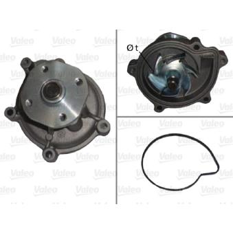 Pompe à eau VALEO 506899 pour MITSUBISHI COLT 1.5 DI-D - 95cv