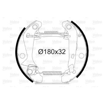 Jeu de mâchoires de frein VALEO OEM 42415P