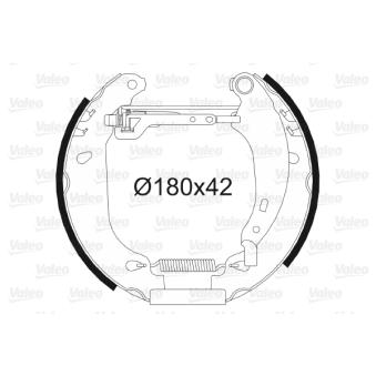Jeu de mâchoires de frein VALEO OEM 7701205755