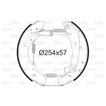 Jeu de mâchoires de frein VALEO OEM 42414V