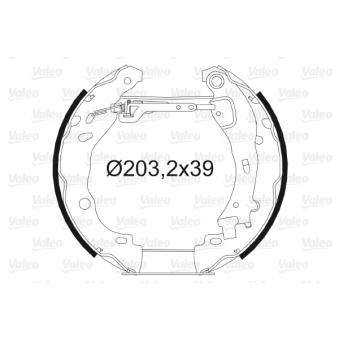 Jeu de mâchoires de frein VALEO OEM 424211