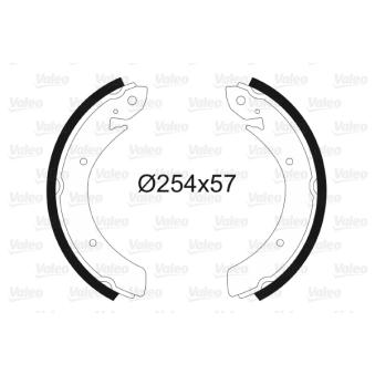 Jeu de mâchoires de frein VALEO OEM 7701204638