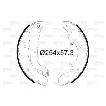 Jeu de mâchoires de frein VALEO OEM 423899