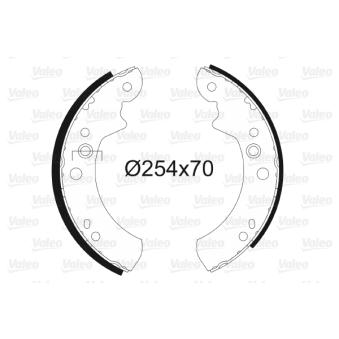 Jeu de mâchoires de frein VALEO OEM 5026961