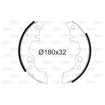 Jeu de mâchoires de frein VALEO OEM 7701202923