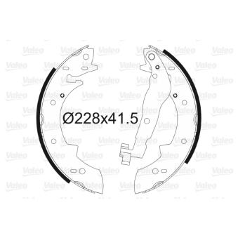 Jeu de mâchoires de frein VALEO OEM 7701202921