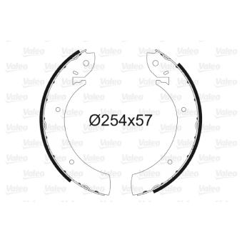 Jeu de mâchoires de frein VALEO OEM 5020419