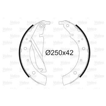 Jeu de mâchoires de frein VALEO OEM 34211120867