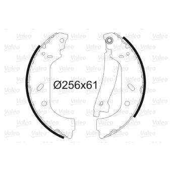 Jeu de mâchoires de frein VALEO OEM 9566949580