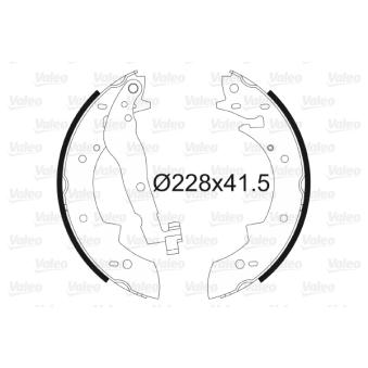 Jeu de mâchoires de frein VALEO OEM 6025170698