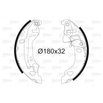 Jeu de mâchoires de frein VALEO OEM 71738378