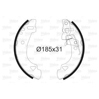 Jeu de mâchoires de frein VALEO OEM 71738377