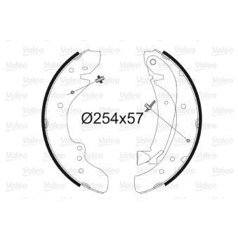 Jeu de mâchoires de frein VALEO OEM 9945885