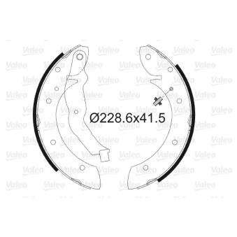 Jeu de mâchoires de frein VALEO OEM 7701205339