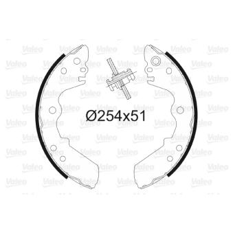 Jeu de mâchoires de frein VALEO OEM 94340026