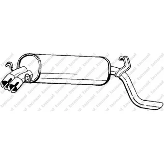 Silencieux arrière BOSAL 185-213