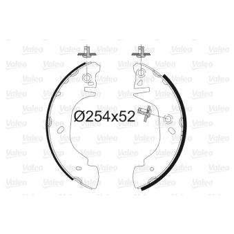 Jeu de mâchoires de frein VALEO OEM 5027770