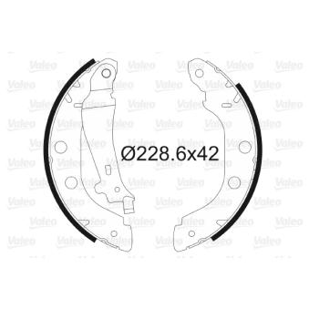 Jeu de mâchoires de frein VALEO OEM 4406000QAK