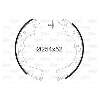 Jeu de mâchoires de frein VALEO OEM 0449526121