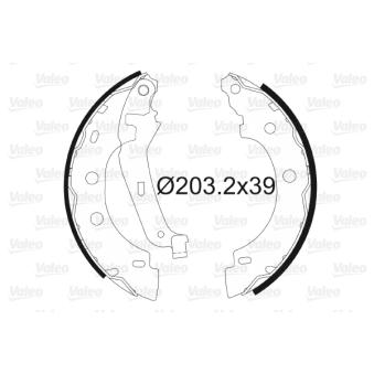 Jeu de mâchoires de frein VALEO OEM 7701207555