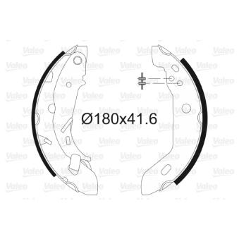 Jeu de mâchoires de frein VALEO OEM 1684200220