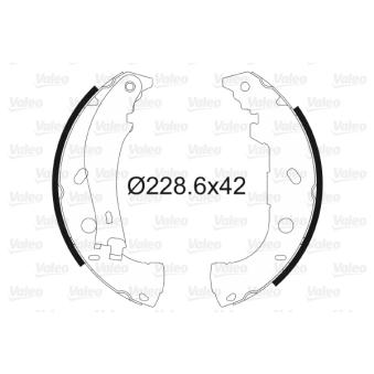 Jeu de mâchoires de frein VALEO OEM 77362284