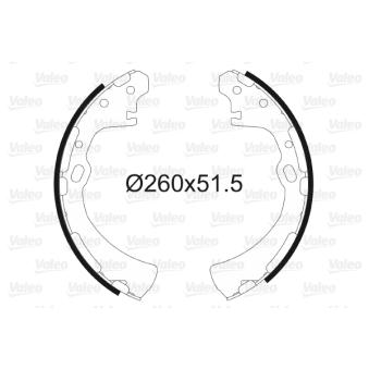 Jeu de mâchoires de frein VALEO OEM 069022810