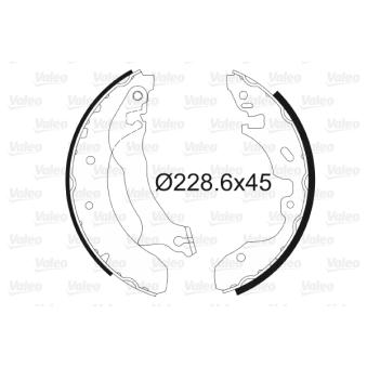 Jeu de mâchoires de frein VALEO OEM 7055297