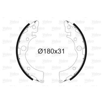 Jeu de mâchoires de frein VALEO OEM 43153SB2603