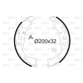 Jeu de mâchoires de frein VALEO OEM 449574020