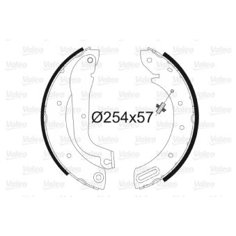 Jeu de mâchoires de frein VALEO OEM 440600F027
