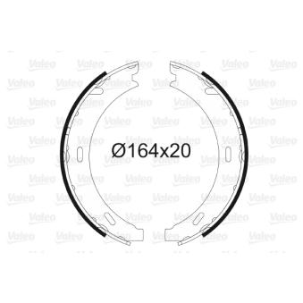 Jeu de mâchoires de frein, frein de stationnement VALEO OEM 1244200520