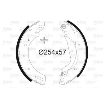 Jeu de mâchoires de frein VALEO OEM 440600F027