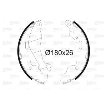 Jeu de mâchoires de frein VALEO OEM 4705128