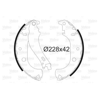 Jeu de mâchoires de frein VALEO OEM 77363513